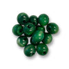 Wooden beads 18mm Green in a 100 piece pack by Craftworkz.