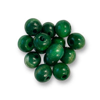 Wooden beads 16mm in green by Craftworkz.