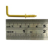 Brass screw hook 25mm