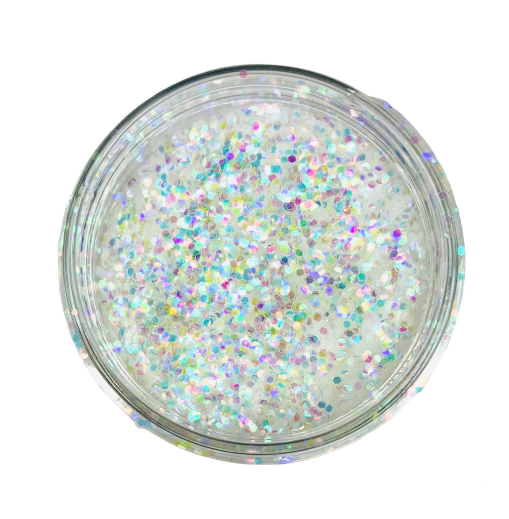 Medium Opalescent Glitter 100gm Jar