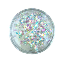 Craftworkz Hexagonal Glitter is our chunkiest glitter with a 3mm flake size. Super sparkly, high quality, PET glitter. Shimmering, iridescent, mother of pearl like flakes in a 1kg bag.