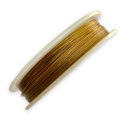 Gold tiger tail wire 100m spool by Craftworkz