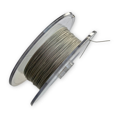 Silver tiger tail wire 100m roll by Craftworkz