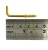 Craftworkz L-shaped brass screw hook in 25mm size option.