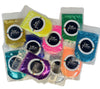 A collection of assorted colours of ultra fine glitter in 50 gram bags by Craftworkz