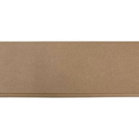 A beige MDF craftwood plaque with routered edges used for crafting.