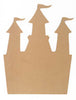 A blank MDF castle shape made by Craftworkz