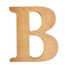 One MDF wooden letter B on a white background by Craftworkz