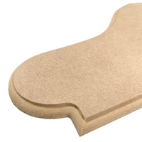 Craftworkz MDF craft blank plaque with a routered edge. Comes plain, ready to be decorated.