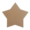 A blank MDF star shaped craft blank