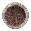 A sample colour pot of multi coloured ultra fine glitter by Craftworkz