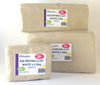 Three packages of Craftworkz Air Drying Clay in white color. The packages are labeled as 2.5kg, 5kg, and 10kg respectively.