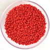 Craftworkz size 10/0 approx. 2mm glass seed beads in opaque red. Available in over 30 colours.