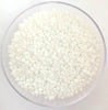 Craftworkz size 10/0 approx. 2mm glass seed beads in opaque white. Available in over 30 colours.