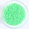 Craftworkz size 10/0 approx. 2mm glass seed beads in pearl green. Available in over 30 colours.