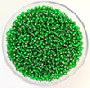 Craftworkz size 10/0 approx. 2mm glass seed beads in transparent green. Available in over 30 colours.