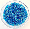 Craftworkz size 10/0 approx. 2mm glass seed beads in transparent light blue. Available in over 30 colours.
