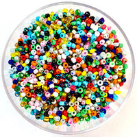 Craftworkz size 10/0 approx. 2mm glass seed beads in multi colour.  Available in over 30 colours.