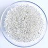 Craftworkz size 10/0 approx. 2mm glass seed beads in transparent silver. Available in over 30 colours.