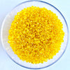 Craftworkz size 10/0 approx. 2mm glass seed beads in transparent yellow. Available in over 30 colours.