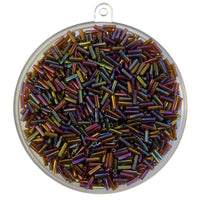 Multi AB glass bugle beads by craftworkz