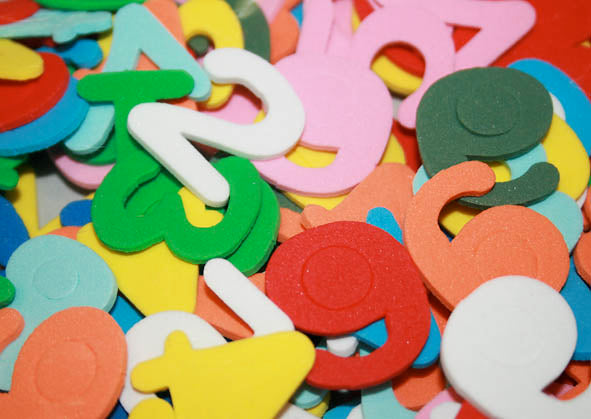 EVA Foam Shapes Numbers