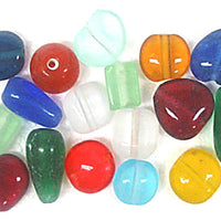 Glass Beads Frosted Large Mix