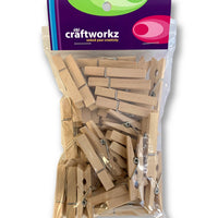 Mini pegs 45mm x 48 pieces by craftworkz