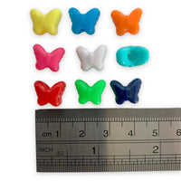 Butterfly plastic beads multi coloured by Craftworkz