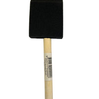 Black foam brush, 50mm ( 2 inch ), wooden handle by Craftworkz