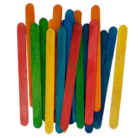 Coloured paddle pop craft sticks Craftworkz