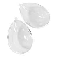 Clear 2 part Bauble Egg shape