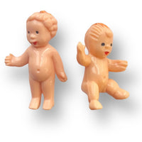 Little vintage inspired, kewpie/ cupie dolls - sometimes referred to as “thumbelina” dolls.
Available in a sitting or standing version.
Sizes - Sitting - approx. 35mm, Standing - approx. 38mm.