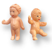 Little vintage inspired, kewpie/ cupie dolls - sometimes referred to as “thumbelina” dolls.
Available in a sitting or standing version.
Sizes - Sitting - approx. 35mm, Standing - approx. 38mm.