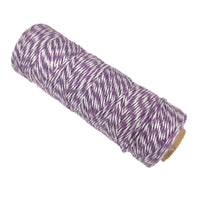 Craftworkz Twine in Lilac is a 2 tone twine, 4ply cotton twine and comes on a 100m roll.