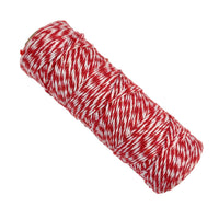 Craftworkz Twine in Red is a 2 tone twine, 4ply cotton twine and comes on a 100m roll.