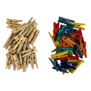 Ultra mini 25mm wooden pegs by Craftworkz
